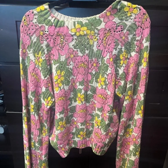 Mumu Vienna sweater fresh floral in pink - Picture 2 of 2